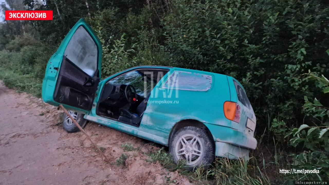 Пьяный водитель вылетел в кювет в Печорском муниципальном округе