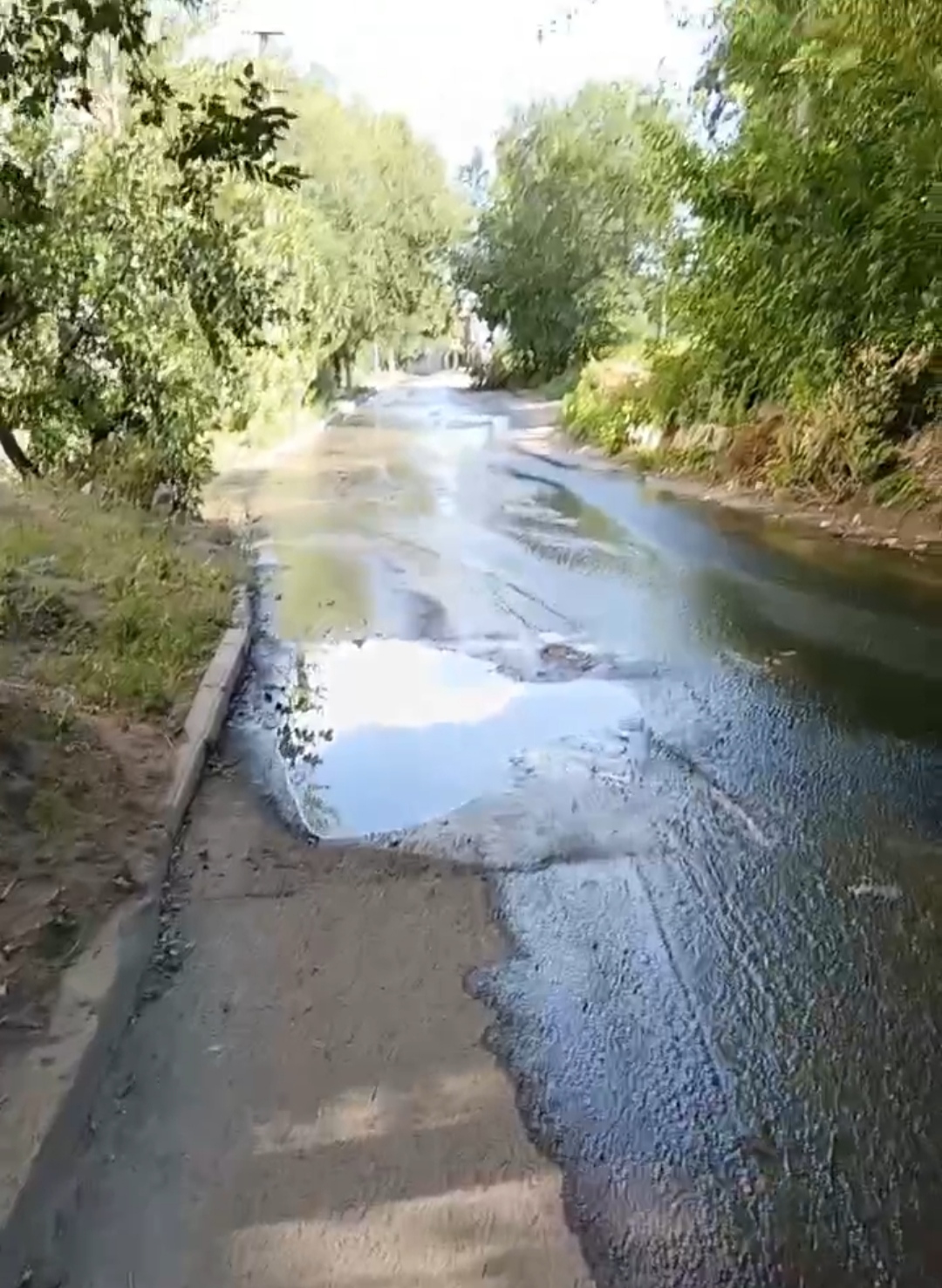 Саратовский асфальт грозит провалиться под землю