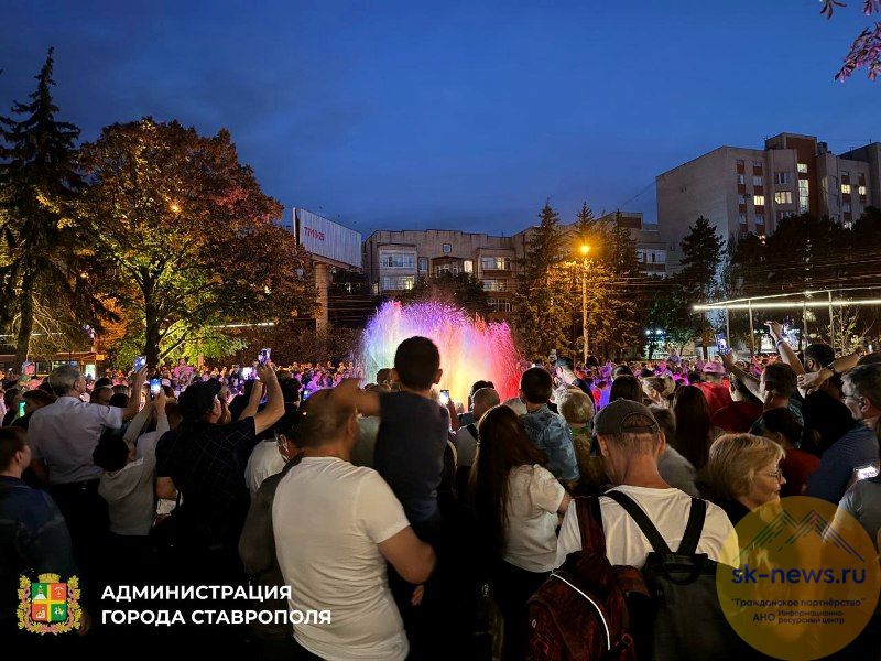 За несколько часов до наступления Дня города в Ставрополе запустили 30-й фонтан