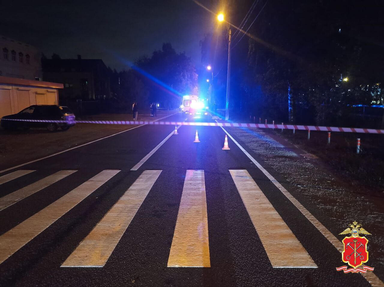 ДТП в Ольгино унесло жизни пешехода и мотоциклиста