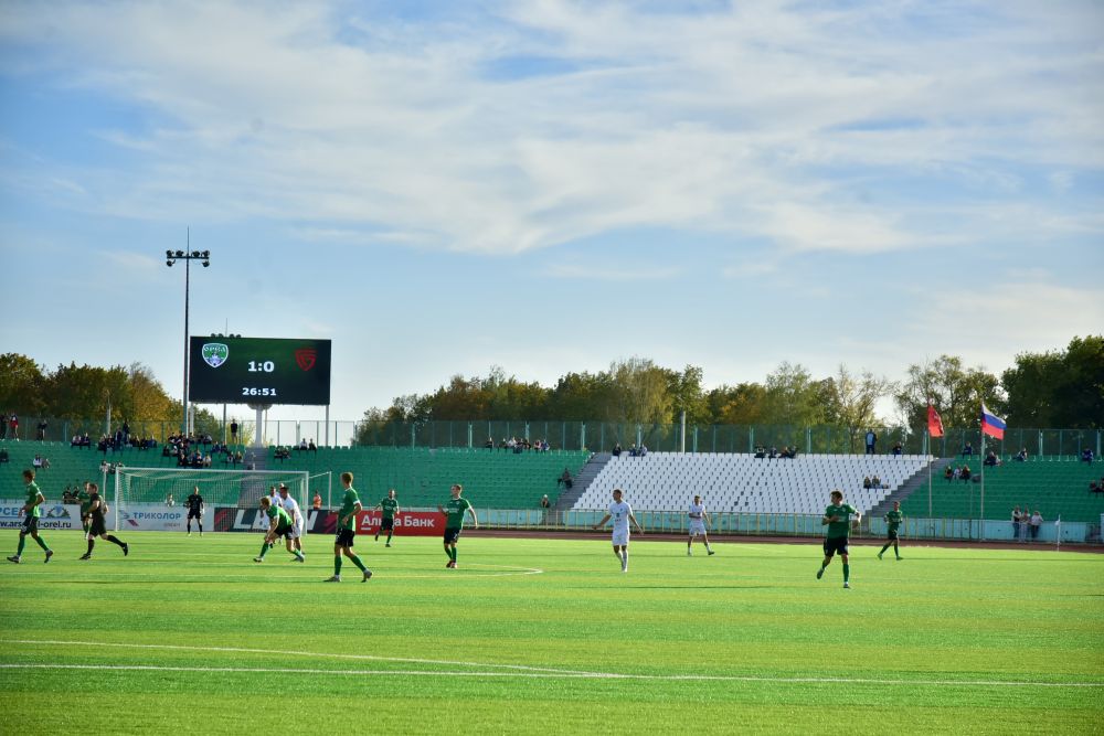 ФК «Орел» уступил белгородскому «Салюту» со счетом 1:2