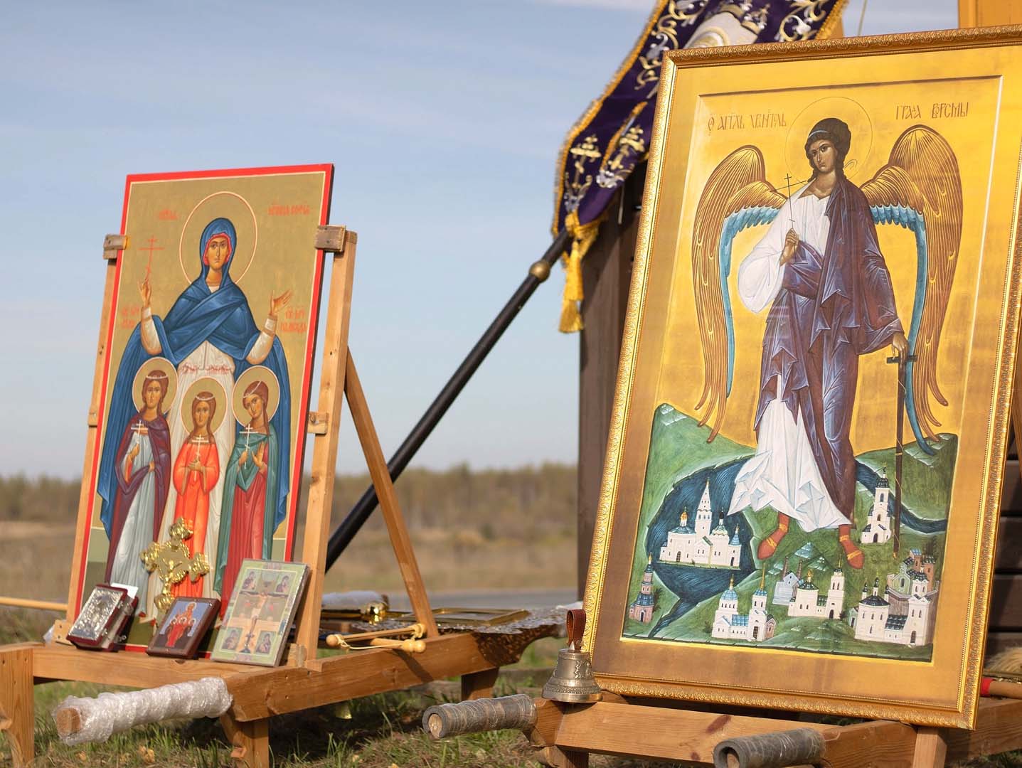 В ежегодном крестном ходе вокруг города Ворсма Павловского благочиния приняли участие более 100 человек