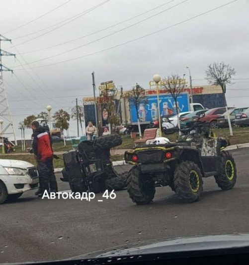 В Курске столкнулись автомобиль и квадроцикл