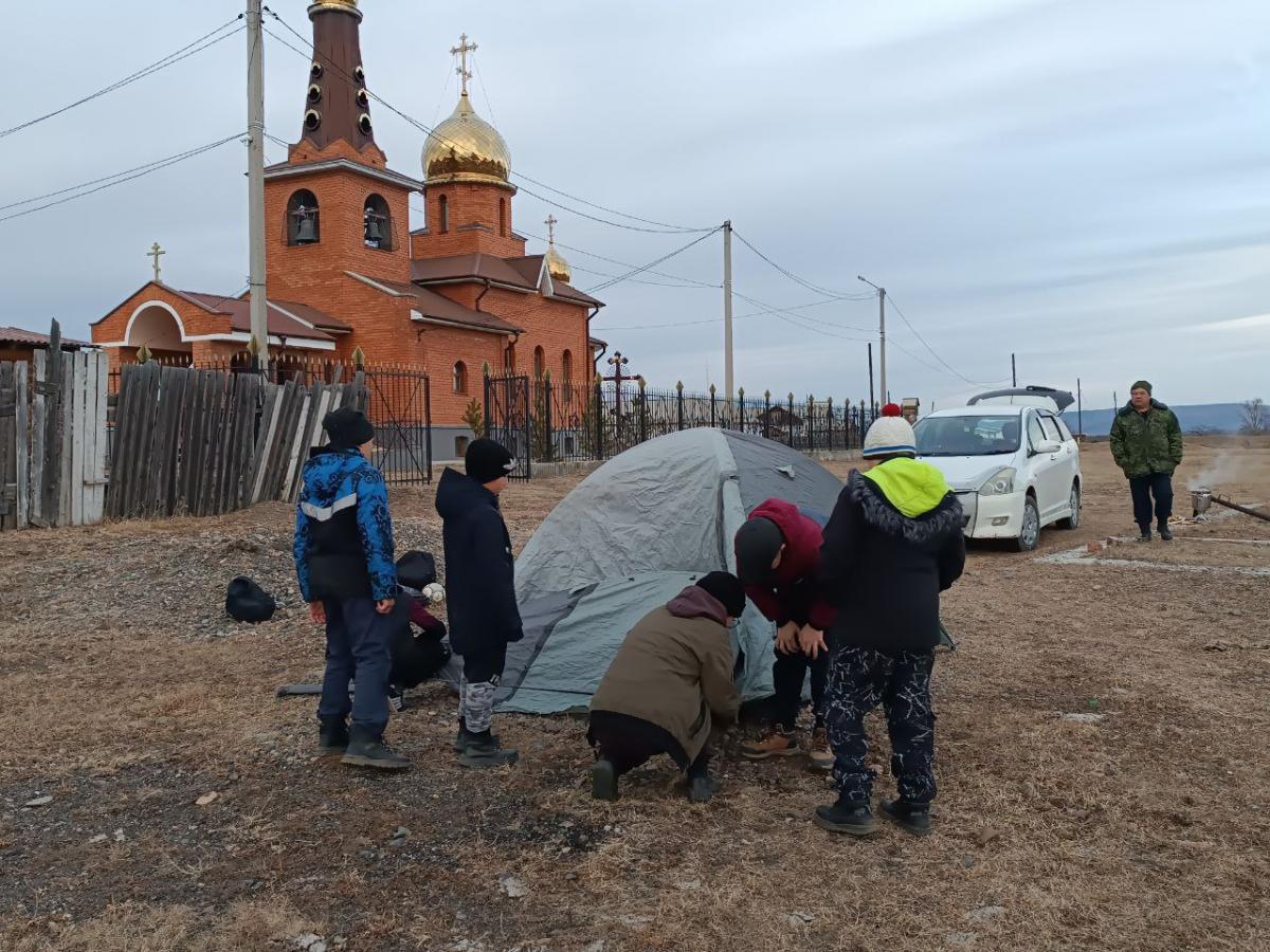 Руководитель отдела физической культуры и спорта Читинской епархии провел мероприятие в селе селе Мангут Кыринского района