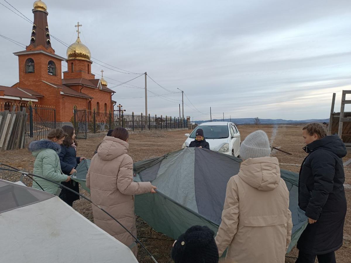 Руководитель отдела физической культуры и спорта Читинской епархии провел мероприятие в селе селе Мангут Кыринского района