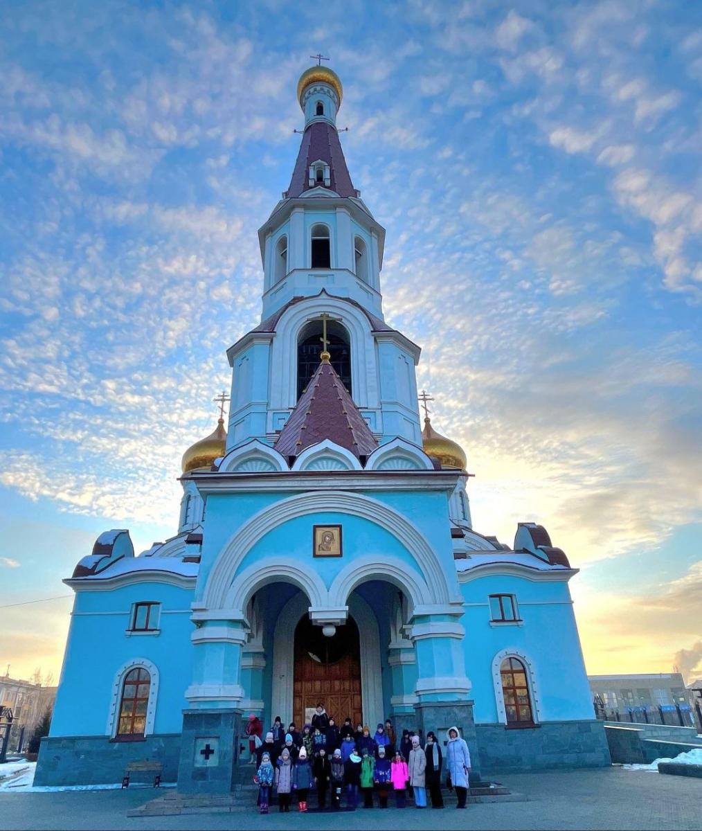 В Казанском кафедральном соборе в Чите состоялась экскурсия для школьников из Могзона