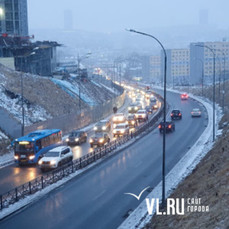 Сегодня во Владивостоке снег с дождём